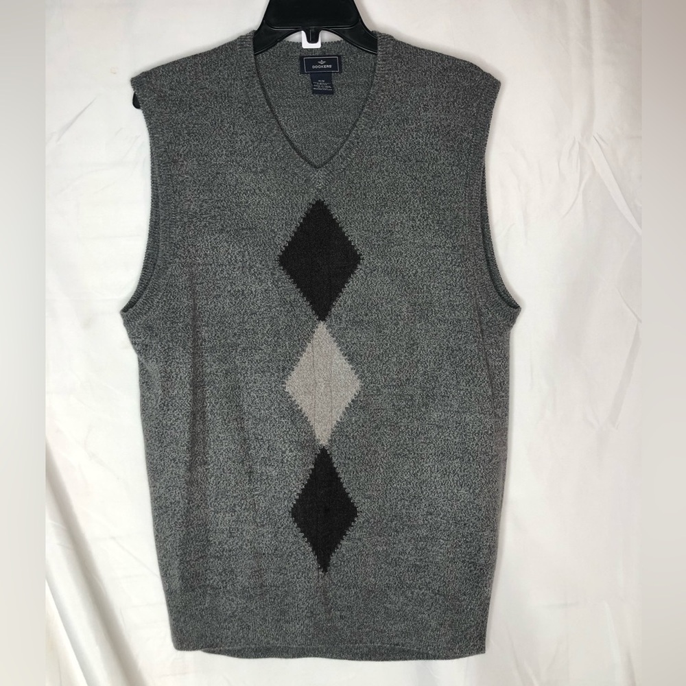 Dockers sweater vest v-neck grey szMed